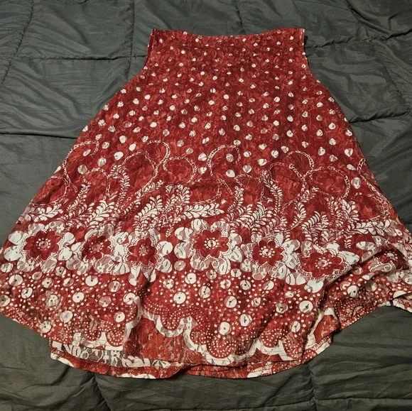 Sheer red tank top with solid red tank under - Picture 7 of 7